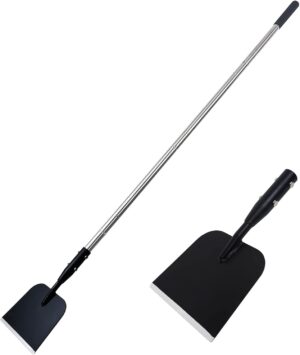 Flat Shovel with Adjustable Handle,...