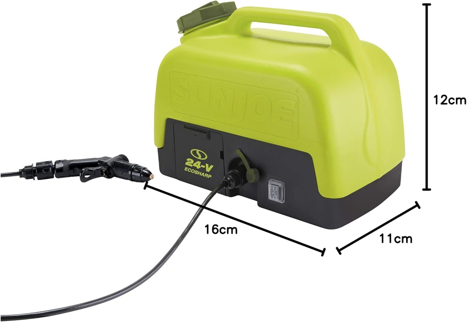 Sun Joe Cordless Electric Pressure Power Washer w/ 2.0Ah Battery, Charger & Adjustable Nozzle, 1.5 GPM, 90W Motor - Heavy-Duty Cleaning Machine for Patios, Decks, Sidewalks & Cars, IONMAX WA24C-LTE - Image 10