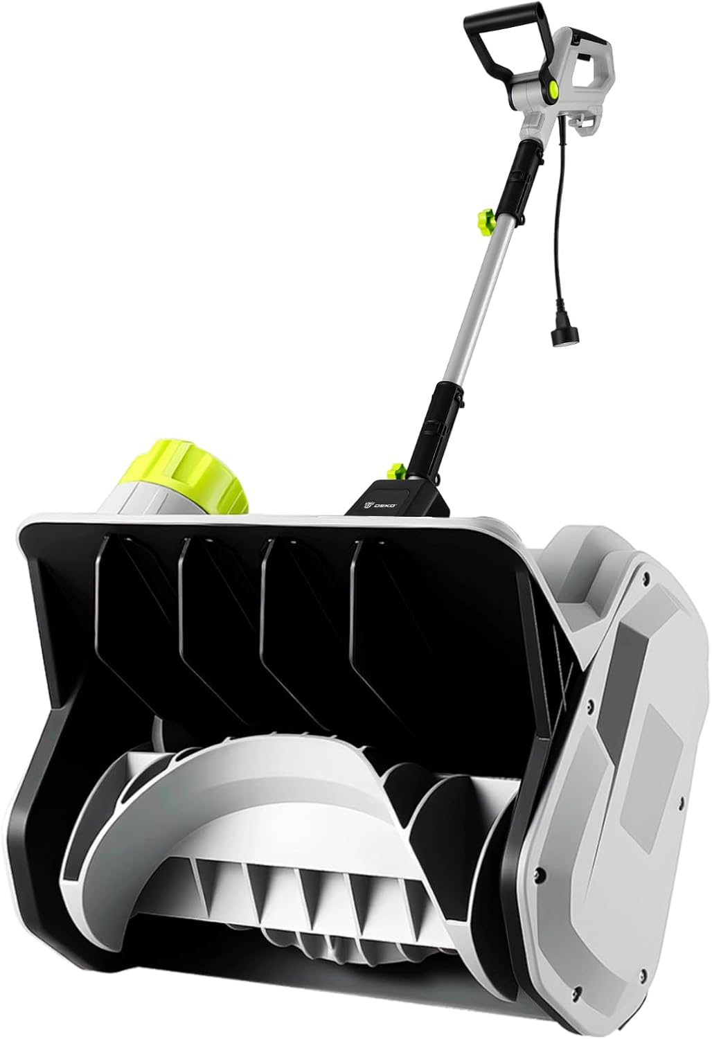 14-Inch Corded Electric Snow Blower, 1500w High-Power Snow Blower, 3500rpm Speed, 20-Foot Snow Throwing Distance with Adjustable Chute and 12A Brushed Motor, Suitable for Yards, Driveways, Sidewalk