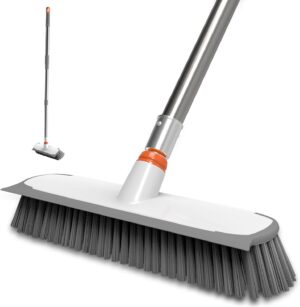 Floor Scrub Brush with Long Handle,...