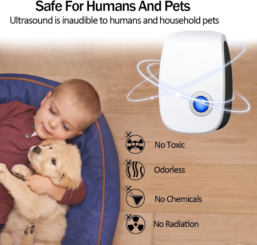 2026 Upgraded Ultrasonic Pest Control Repeller, Indoor Mouse Repellent for Rat, Mice, Rodent, Roach,Cockroach, Insect, Mosquito Electronic Plug in Pest Control 6 Packs - Image 2
