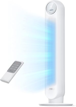 Dreo Tower Fan for Bedroom, 25ft/s ...