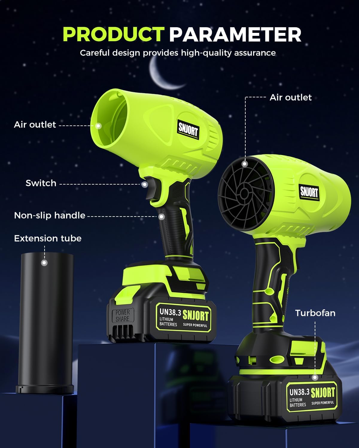 Leaf Blower Cordless with Battery and Charger, 980,000 RPM, Extended Nozzle, Lightweight Handheld,Blower for Patio Cleaning,Leaves and Dust,Birthday Gifts for Men Dad Husband - Image 7
