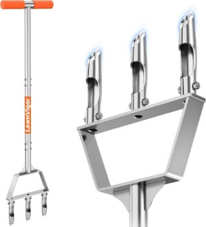 Manual Core Aerator Lawn Tool ̵...