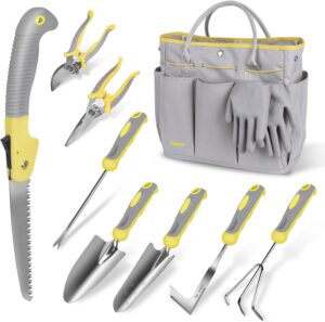 Garden Tool Set, Carsolt 10 Piece S...