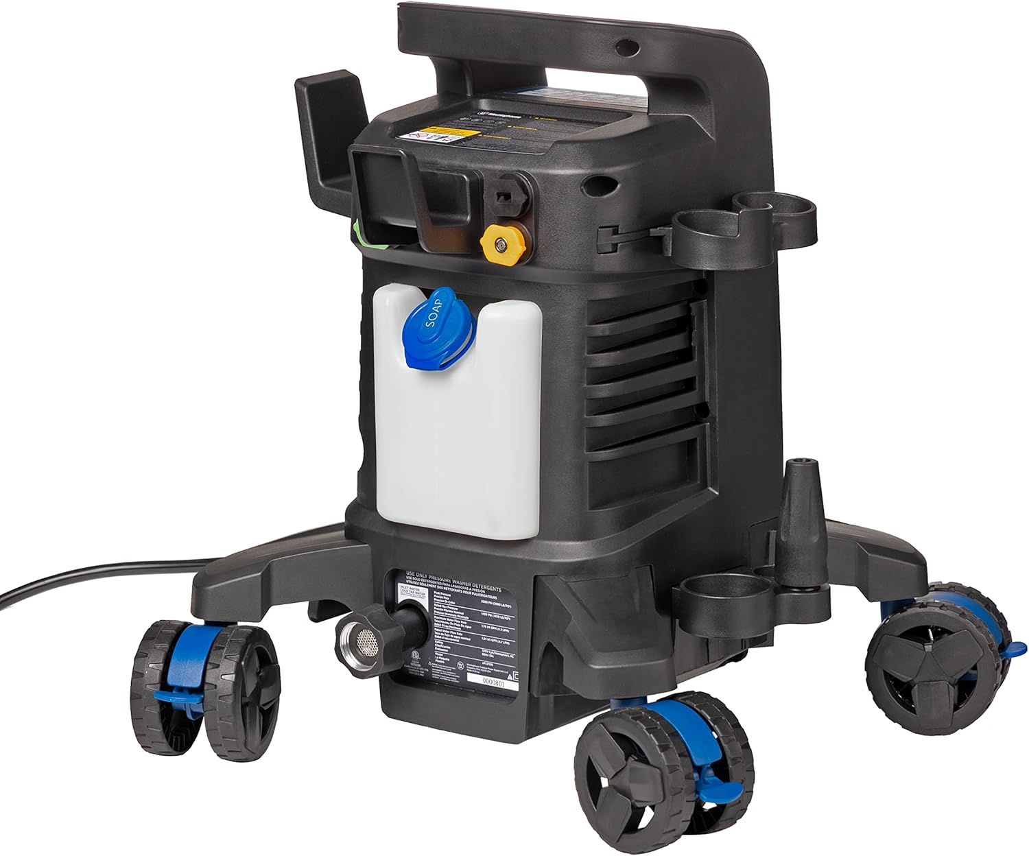 Westinghouse ePX3500 Electric Pressure Washer, 2500 Max PSI 1.76 Max GPM with Anti-Tipping Technology, Onboard Soap Tank, Pro-Style Steel Wand, 5-Nozzle Set, for Cars/Fences/Driveways/Home/Patios - Image 11