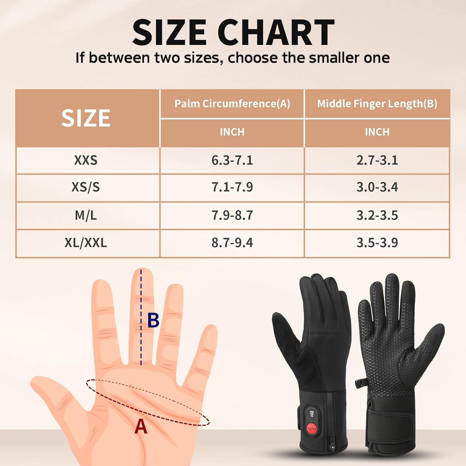 Upgraded Heated Glove Liners for Men & Women, Thin Rechargeable Gloves with Heating, Touchscreen Compatible, Fast Charge, Long Lasting for Winter Sports & Outdoor Use - Image 6