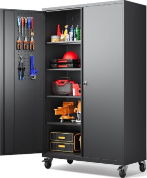 SISESOL Wide & Deep Metal Stor...