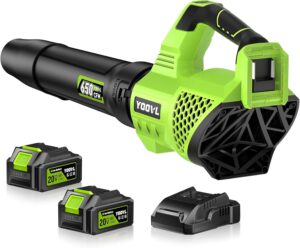 Leaf Blower Cordless, 650CFM Electr...