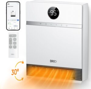 DREO Smart Wall Heater, IP24 Electr...