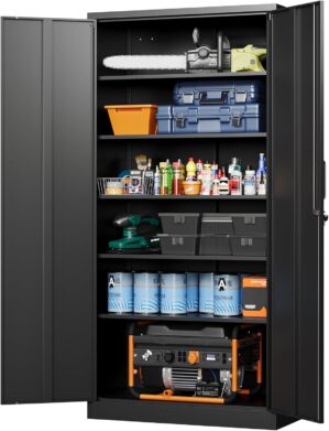 Letaya Metal Garage Storage Cabinet...