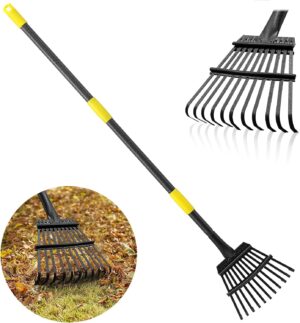 Rake, Garden Leaf Rakes for Lawns H...