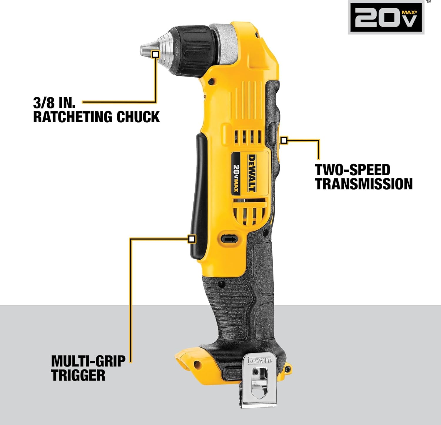 DEWALT 20V MAX Power Tools, 9 Cordless Tool Combo, Impact and Drill Driver, Oscillating Tool, Grinder,Circular and Reciprocating Saw,Right Angle Drill,Speaker,LED Light, 2 Batteries,Charger (DCK940D2) - Image 2
