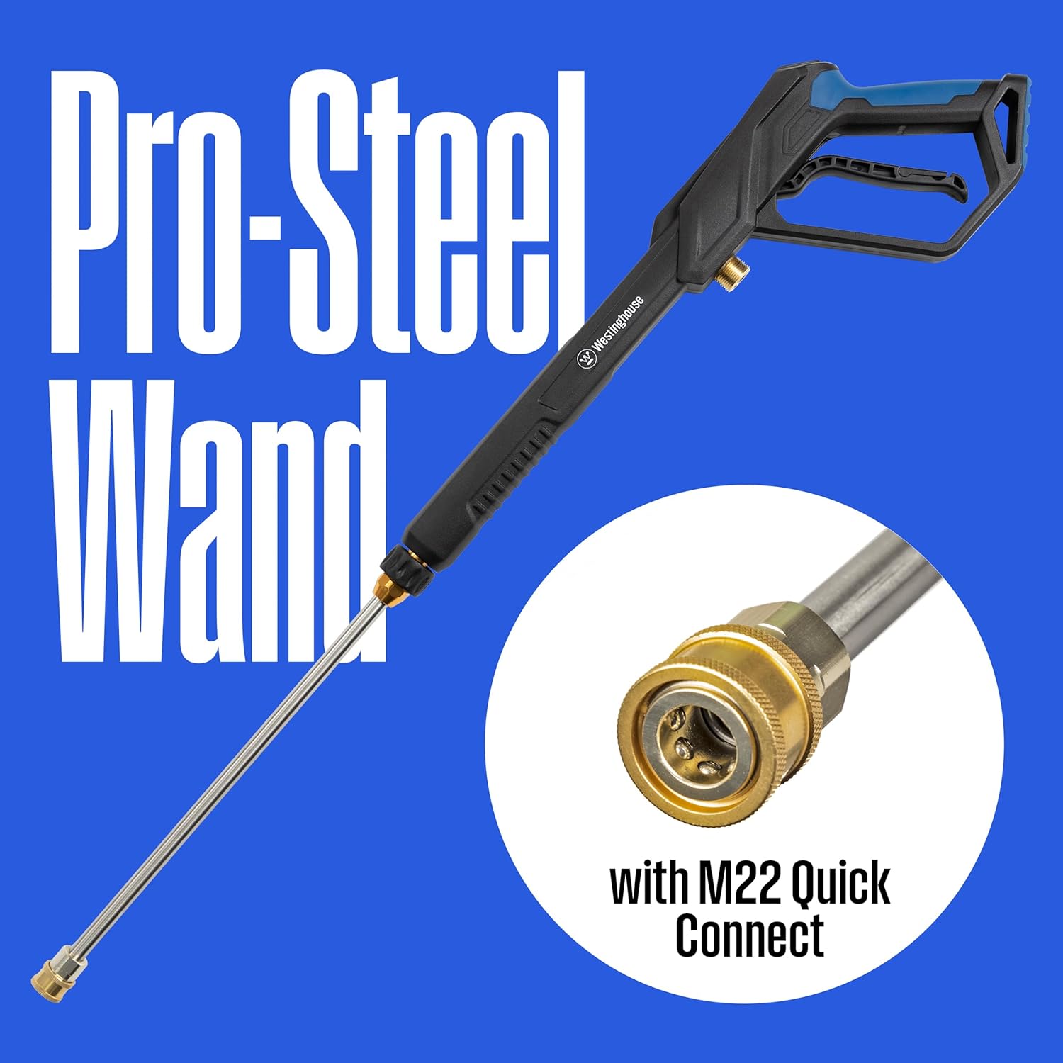 Westinghouse ePX3500 Electric Pressure Washer, 2500 Max PSI 1.76 Max GPM with Anti-Tipping Technology, Onboard Soap Tank, Pro-Style Steel Wand, 5-Nozzle Set, for Cars/Fences/Driveways/Home/Patios - Image 6