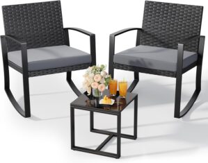 3 Pieces Outdoor Patio Furniture Se...