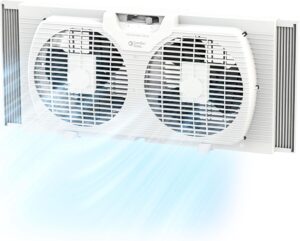 Comfort Zone Twin Window Fan with R...