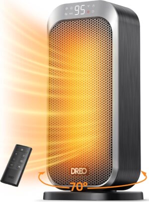 DREO Quiet Space Heater, 1500W Port...