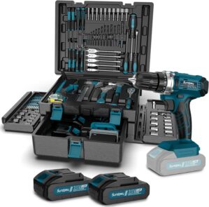 Tool Kit with 21V Cordless Drill &#...