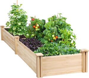 Yaheetech 8×2ft Wooden Horticultur...