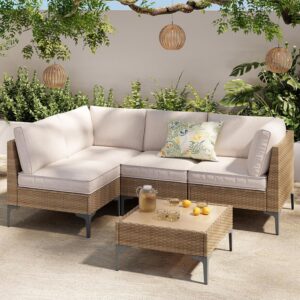 5-Piece Patio Furniture Set, Outdoo...