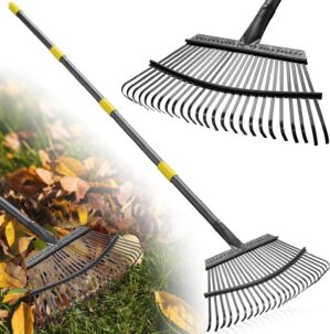 Garden Rake for Leaves: 18” Wide ...