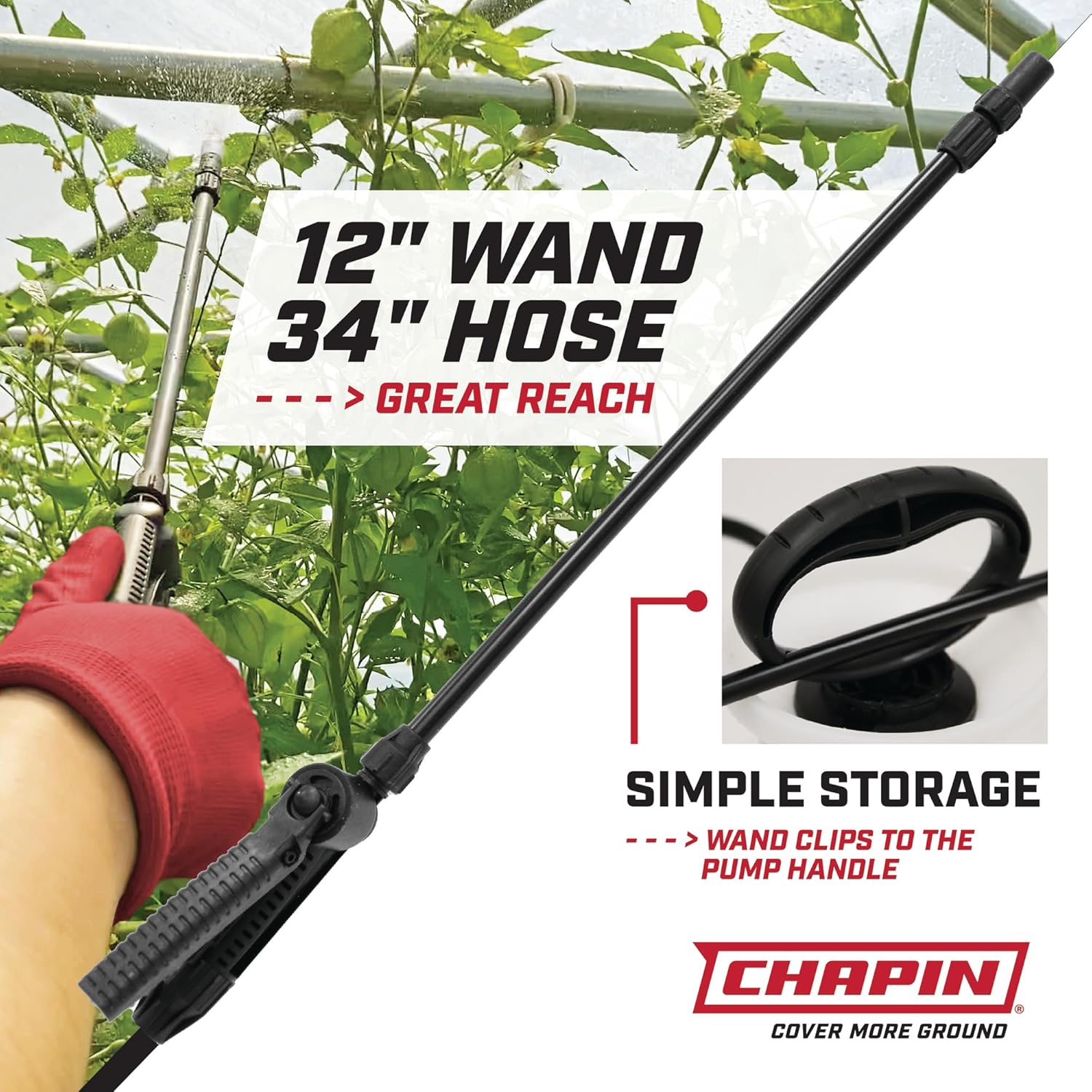 Chapin USA 20004 Pump Sprayer, 1 Gallon, Lawn and Garden, Hand Pressurized, Anti-Clog Filter, Adjustable Spray Nozzle, Spraying Plants, Watering, Weeds, Fertilizer and Pests, Translucent - Image 4