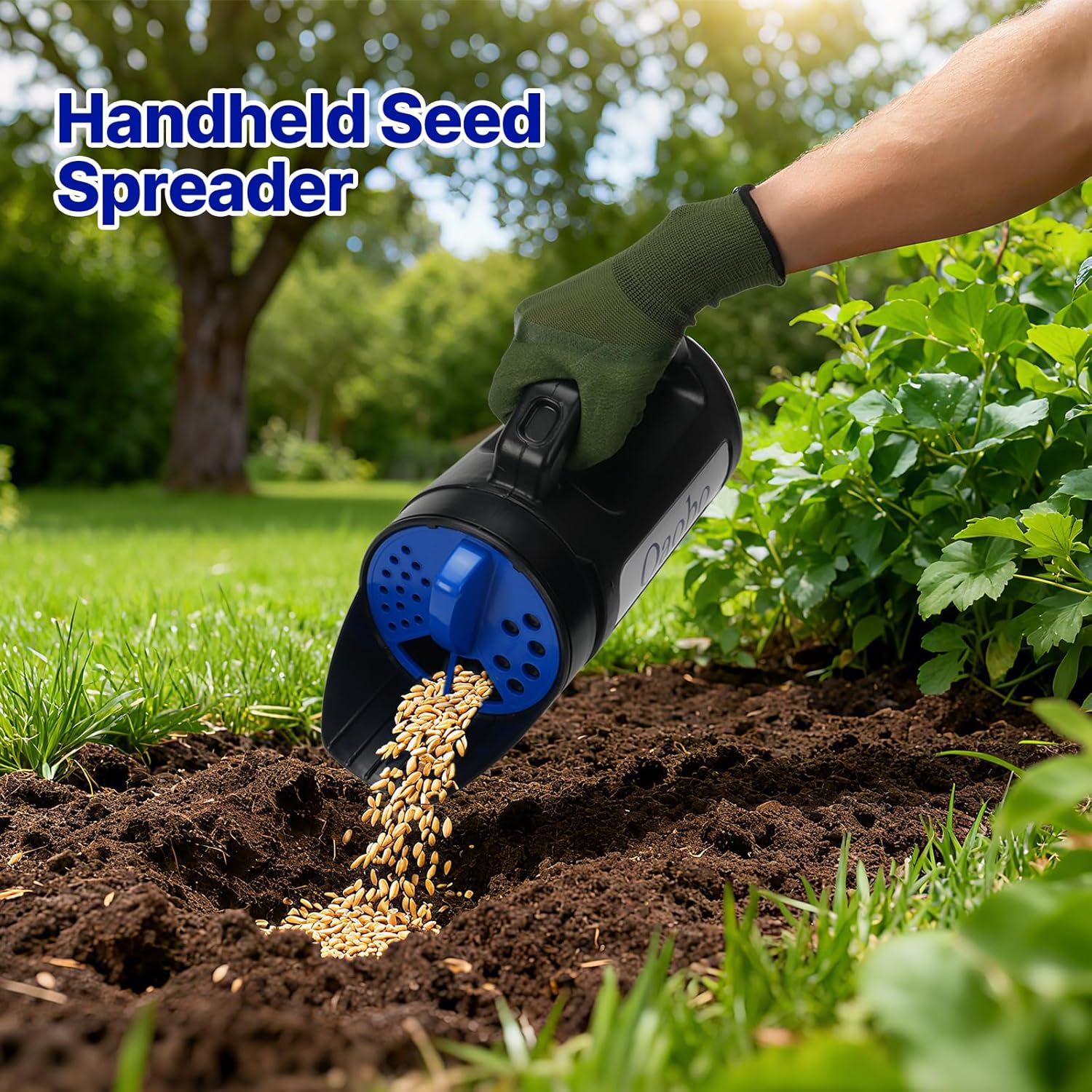 3-Adjustable-Setting Handheld Spreader, Multi-Use Lawn Spreaders for Fertilizer, Grass Seed, Salt and Ice Melt, Portable Spreader for Yard and Garden Snow Removal - Up to 80 Oz - Image 6