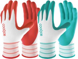 COOLJOB 2 Pairs Gardening Gloves fo...
