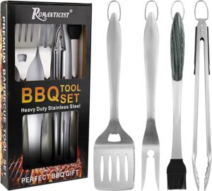 ROMANTICIST 4pc Heavy Duty Grill Ac...