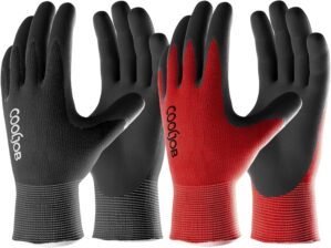 COOLJOB Gardening Gloves for Men, 2...