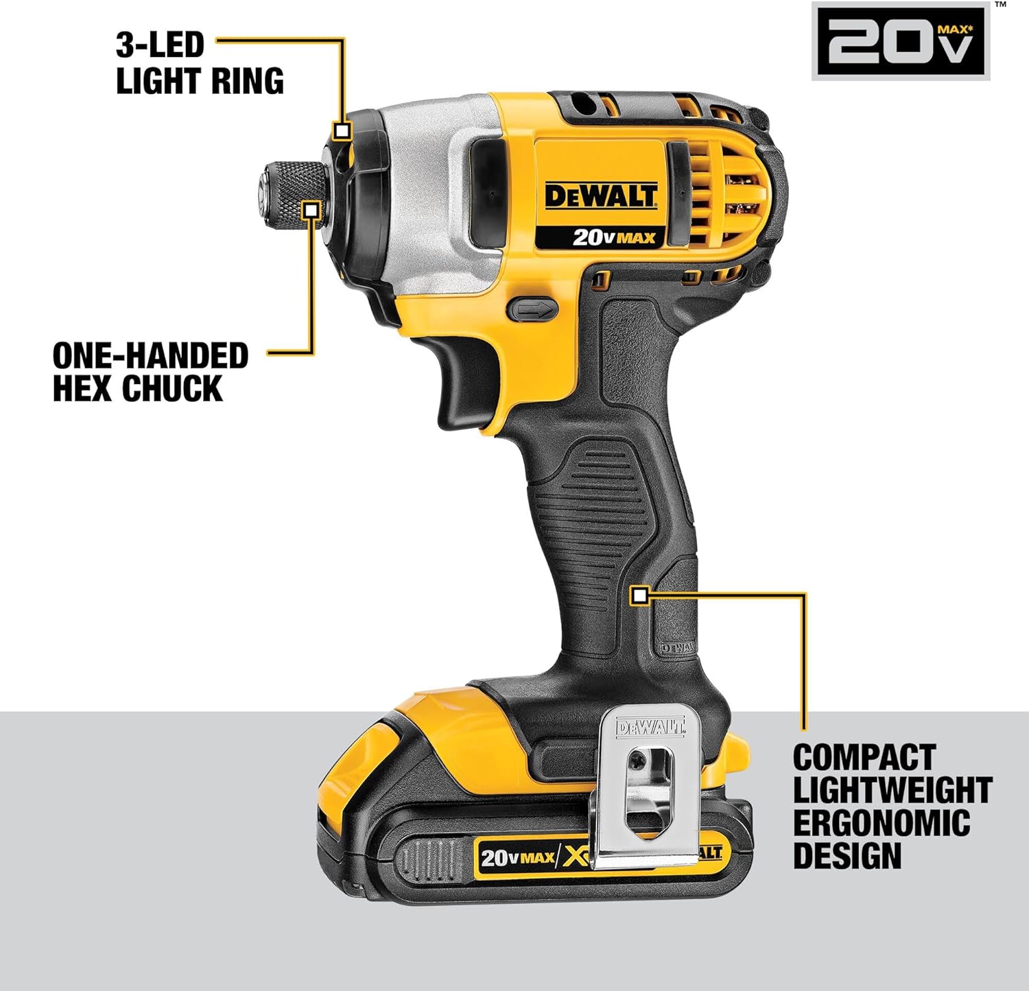 DEWALT 20V MAX Power Tools, 9 Cordless Tool Combo, Impact and Drill Driver, Oscillating Tool, Grinder,Circular and Reciprocating Saw,Right Angle Drill,Speaker,LED Light, 2 Batteries,Charger (DCK940D2) - Image 3