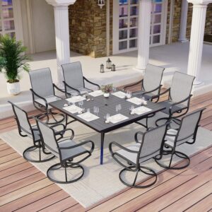 MFSTUDIO Outdoor Dining Set for 8, ...