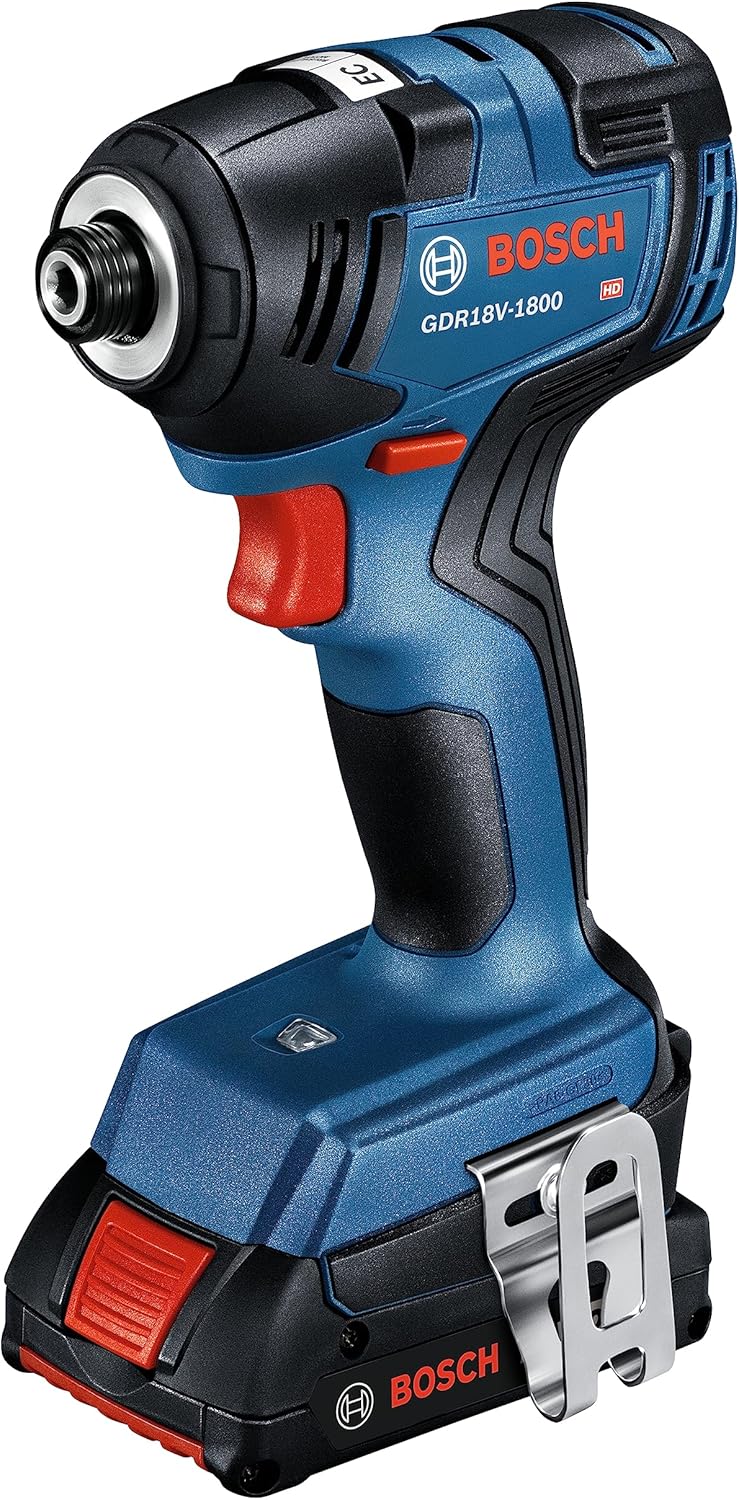 BOSCH GXL18V-27B22 Power Tool Combo Kit - 18V Brushless Compact 1/2 In. Cordless Drill Driver and 1/4 In. Hex Impact Driver (Includes: Two 2.0Ah Batteries, 18V Charger, and Carrying Tool Bag) - Image 4