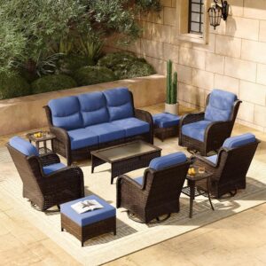 HILLGA Luxury Patio Furniture Set w...