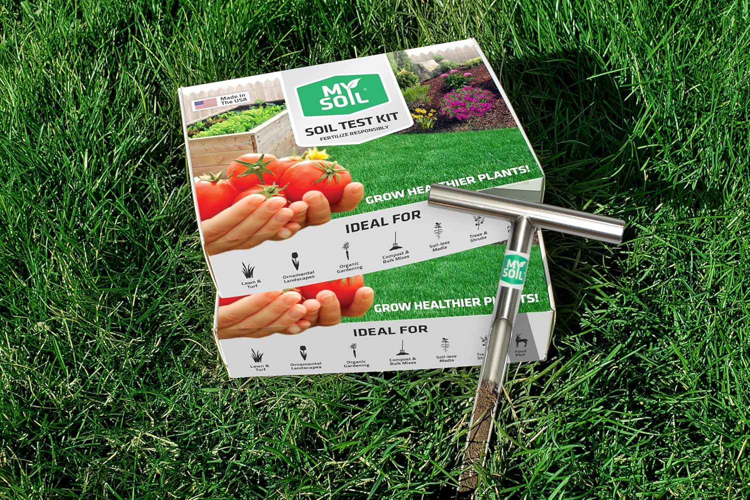 MySoil Test Kit PRO Pack, Unlock Your Lawn & Garden Potential, Complete & Accurate Nutrient and pH Analysis with Recommendations Tailored to Your Soil and Plant Needs | 2 Test Kits + 1 Soil Probe - Image 6