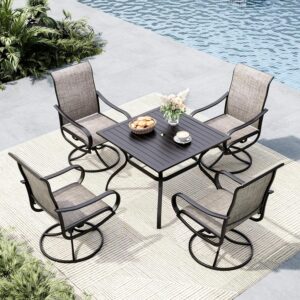 MFSTUDIO Patio Table and Chairs Set...
