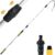24ft Reach Gutter Cleaning Tools From The Ground, 16ft Telescopic Gutter Cleaner Tools, Rain Gutters Cleaning Tool With Garden Hose Attachment and Bendable Wand