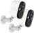 Security Cameras Wireless Outdoor,2K Indoor WiFi Wireless Cameras,Outside Battery Powered Camera for Home Security,AI Motion Detection,Color Night Vision,Spotlight,Siren Alarm,SD/Cloud Storage,2 Pack
