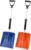 Kids Snow Shovel Snowman Maker Portable Snow Removal Winter Emergency Tools for Car Driveways Use with Extendable Handle Foam Grip Aluminum Wear Strip