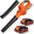 Leaf Blower Cordless – 21V Powerful Electric Leaf Blower with 2 Batteries and Charger, 2 Speed Modes, 2.0Ah Lightweight Battery Powered Leaf Blowers for Lawn Care, Patio, Dust, Blowing Leaves