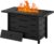 Walsunny 43 inch Outdoor Propane Fire Pit 50,000 BTU Gas Fire Pit Table with Lid, Waterproof Cover, Rectangle Gas Firepit Table for Garden/Patio, CSA Certification
