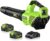 Leaf Blower Cordless, 650CFM Electric Leaf Blowers with 2 x 5.2Ah Batteries and Charger, 3 Speed Modes, 1 x Adjustable Shoulder Strap, Powerful Blowers for Lawn Care, Patio, Dust, Blowing Leaves