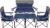 CAMPHILL Camping Chair Set of 3, Outdoor Folding Camping Chairs for Heavy People with Cup Holder & Carry Bag,Collapsible Chair Include One Sofa Chair and Two Single Chair,Support up to 500lbs