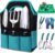 Kynup Garden Tools, 7 Piece Gardening Gift for Women&Men, Gardening Hand Tools Set, Ideal Gardening Supplies, Essentials, Garden Stuff, Rust-Proof, Stainless Steel, Aluminum Alloy Material