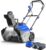Wild Badger Power Snow Blower 40V ProLine 20″ Cordless,26 FT Throw,16-Driveway,Brushless Single-Stage,2 * 4.0Ah Battery & Fast Charger,LED Lights,Lightweight for Driveways & Sidewalks