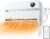 DREO Wall Heater for Bathroom, Smart Space Heaters with ALCI Plug, 1500W, 120° Vertical Oscillation, Adjustable Thermostat, 24H Timer, Easy Installation Electric Heater for Indoor use, Bedroom, Office
