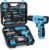 139-Piece Tool Set – Tool Kit with 8V Cordless Drill Driver in ToolBox Storage Case, General Household Drill Set for Home Repairs, Handyman, DIY Projects