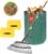 Rake for Leaves – 25 Tines Heavy Duty Metal Rake Set with Leaf Scoops & Collector Bag, Adjustable Rakes for Lawns, 3-in-1 Leaf Collection Tool for Efficient Yard Pine Needle Grass Cleanup 5FT