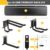 LBT 66″ Garage Tool Organizer Wall Mount – 720lbs Garden Tool Organizer with Adjustable Hooks, Heavy Duty Metal Garage Storage Rack, Anti-Rust Shed Rack Holder Hanging Rake Broom Mower Snowboard